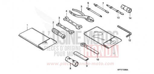 OUTIL CBR125RWA de 2010